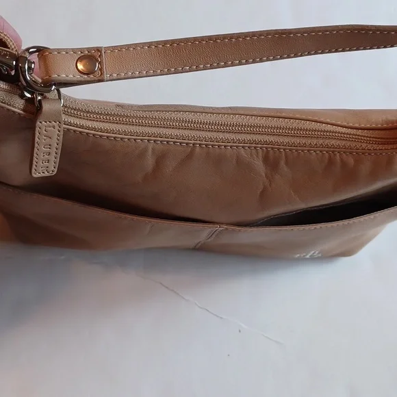 Ralph Lauren small/medium light tan leather sachel bag - Picture 9 of 12